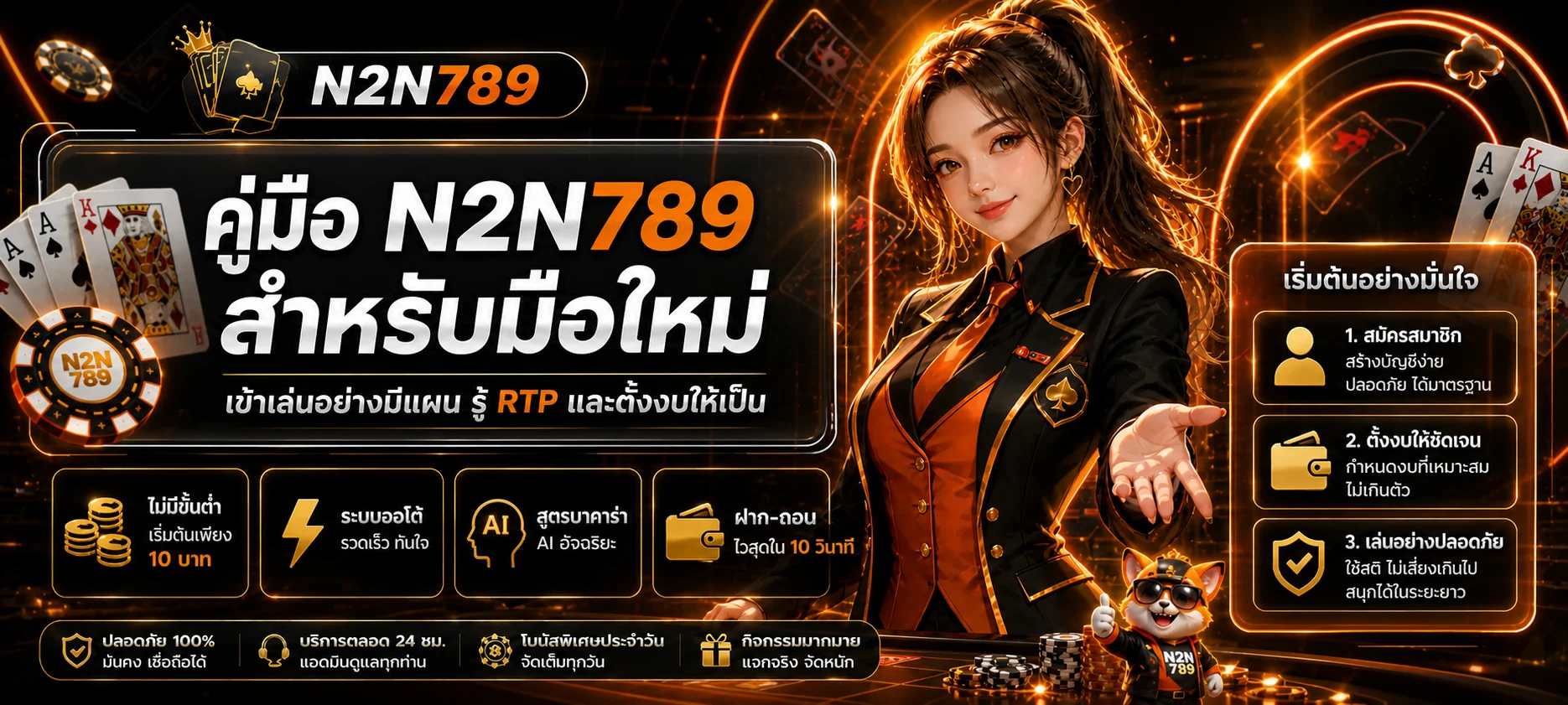 N2N789 คู่มือมือใหม่ รู้ RTP ตั้งงบ และเข้าเล่นอย่างมีแผน